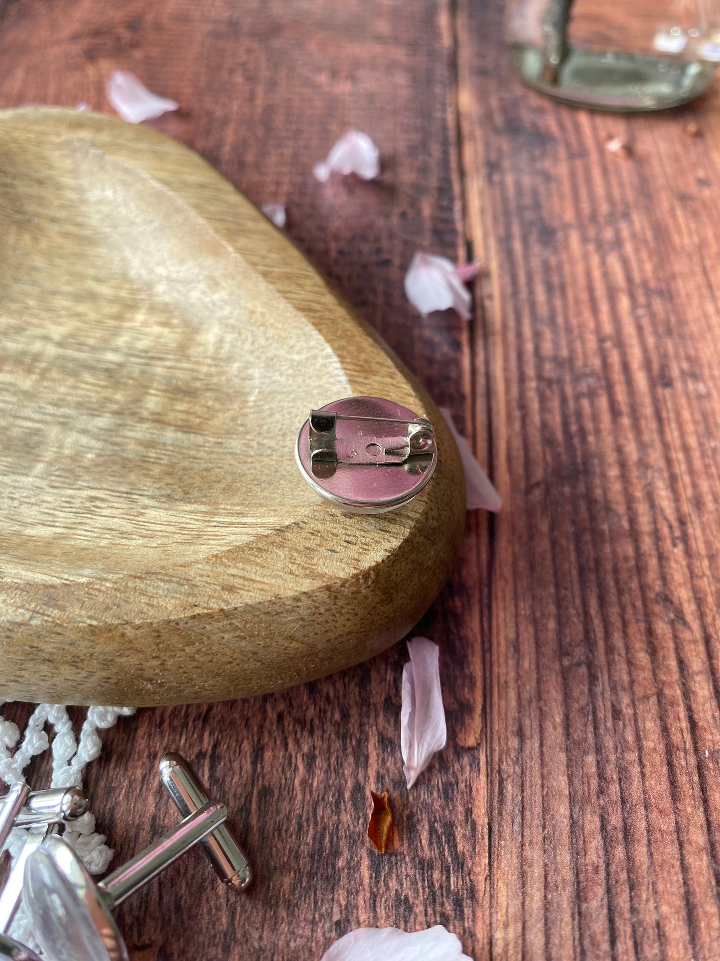 Assortiment d'accessoire rose à fleur et lilas - noeud papillon homme /garçon, pins à costume et bouton de manchette 🤵🏻♂️