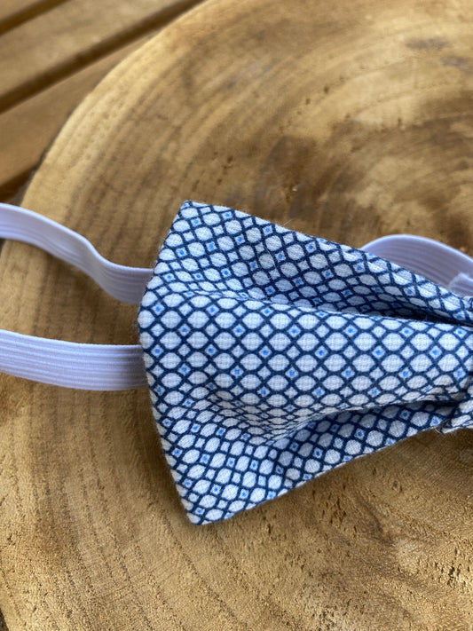 Noeud papillon bleu et blanc 🤵🏼