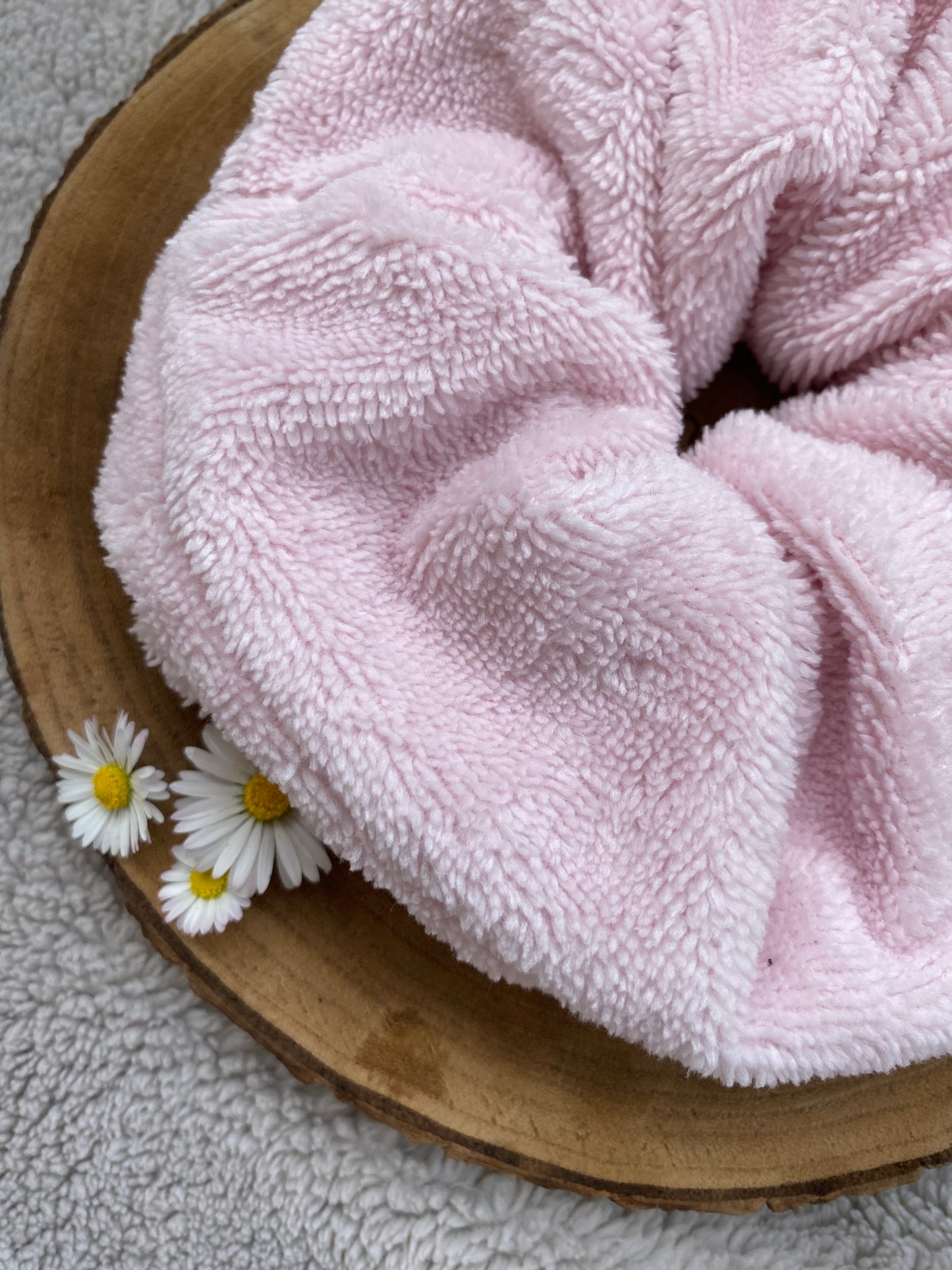 Fleur de douche adulte en éponge bambou - rose ou blanc  🫧