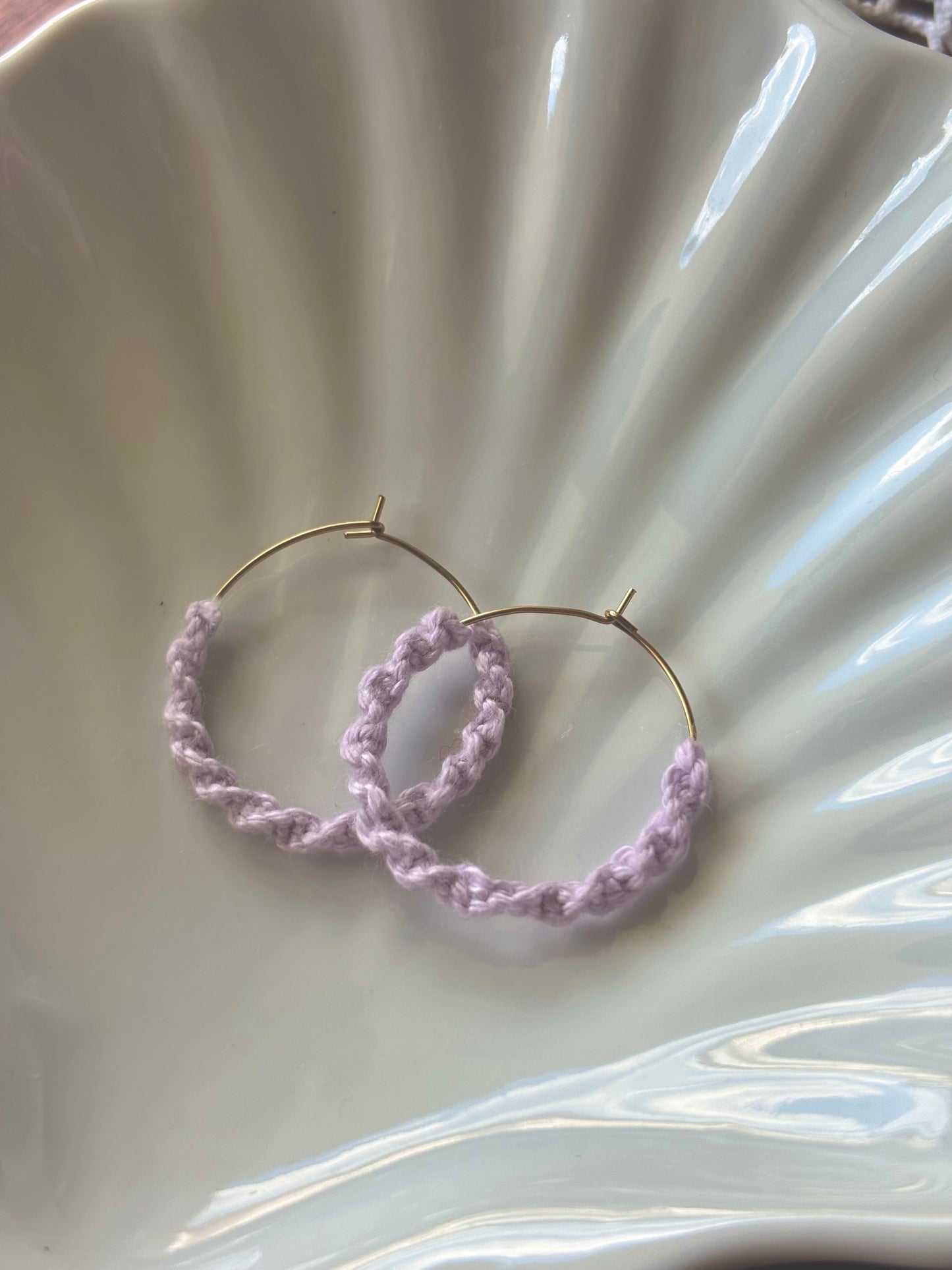 Créole macramé - rouge lilas ou nude