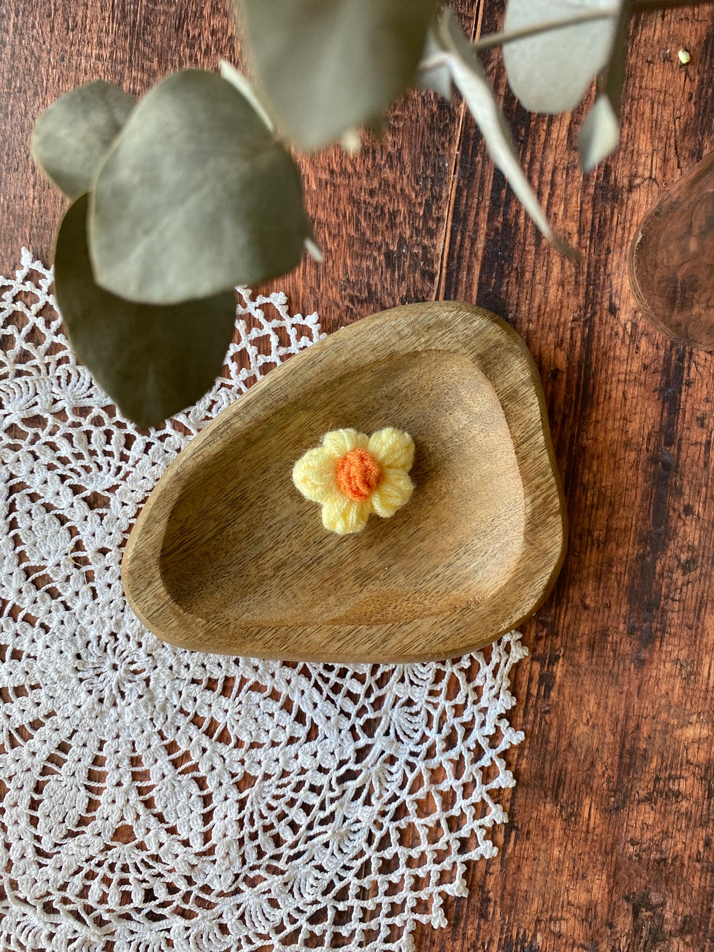 Barrette en crochet - fleur rose lilas jaune  bleu blanc 🌺