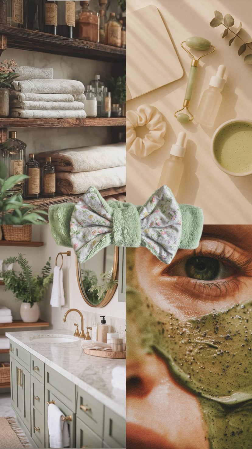 Bandeau de soin visage noeud