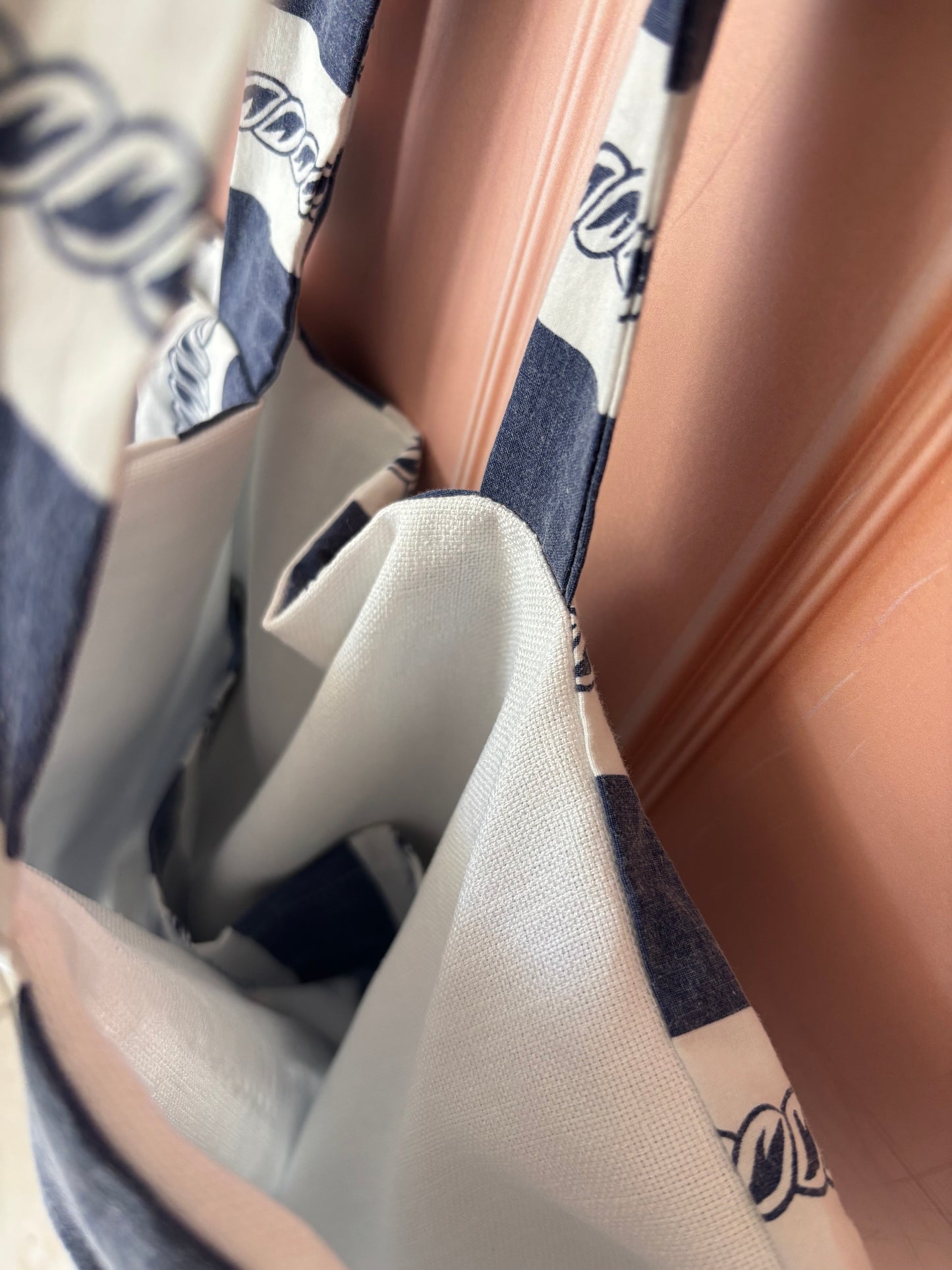 Tote bag en coton - motif marin ⚓️