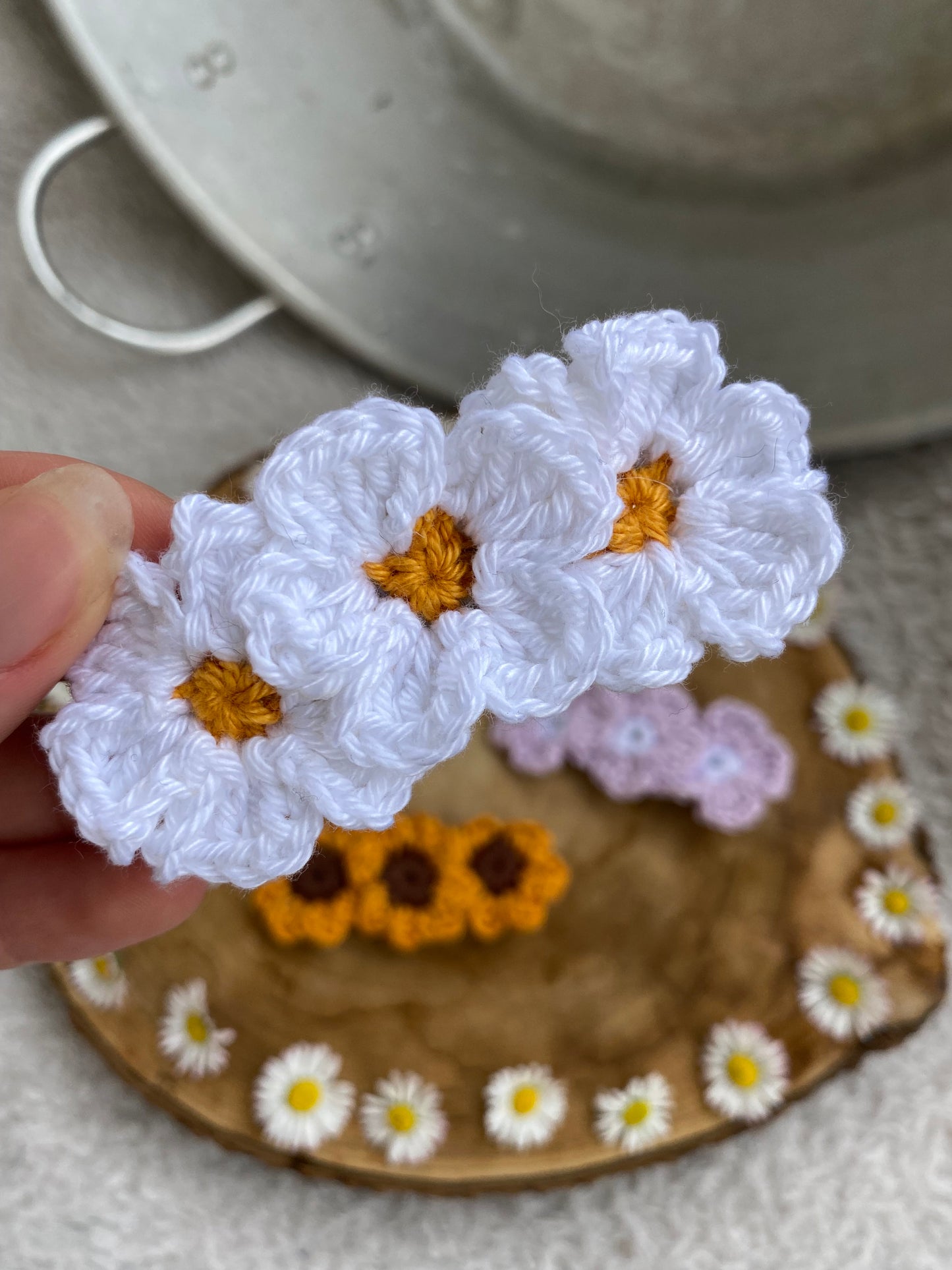 Barrette trompée fleur 🌼