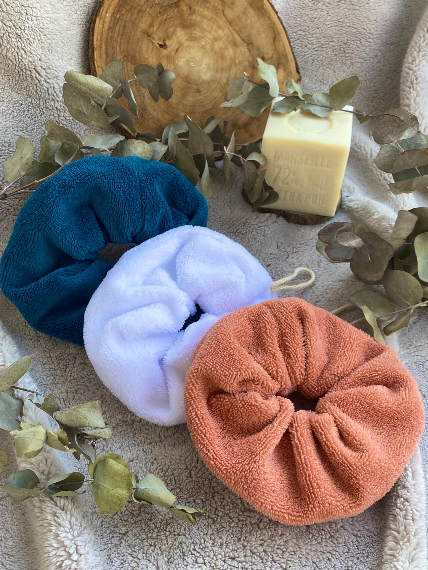 Fleur de douche adulte en éponge bambou - rose ou blanc  🫧