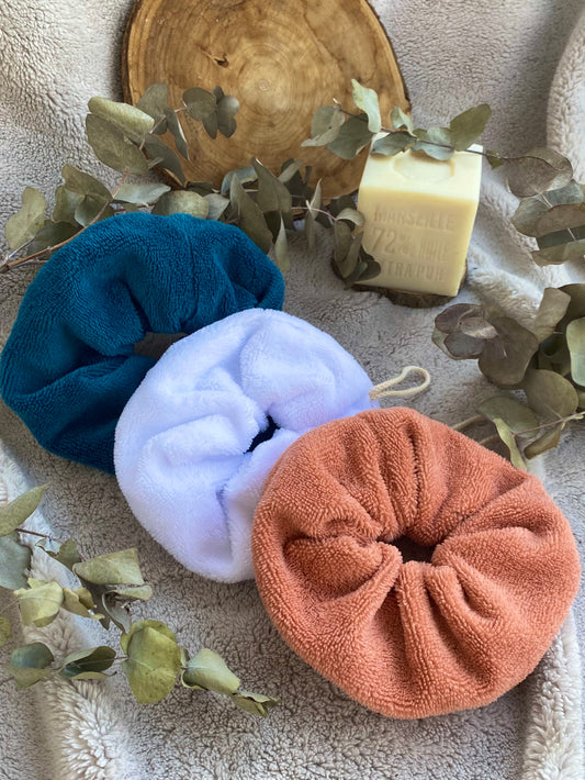 Fleur de douche adulte en éponge bambou - rose ou blanc  🫧