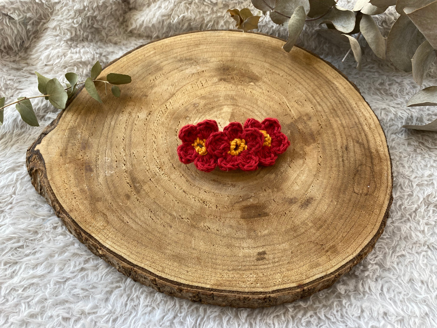 Barrette trompée fleur 🌼