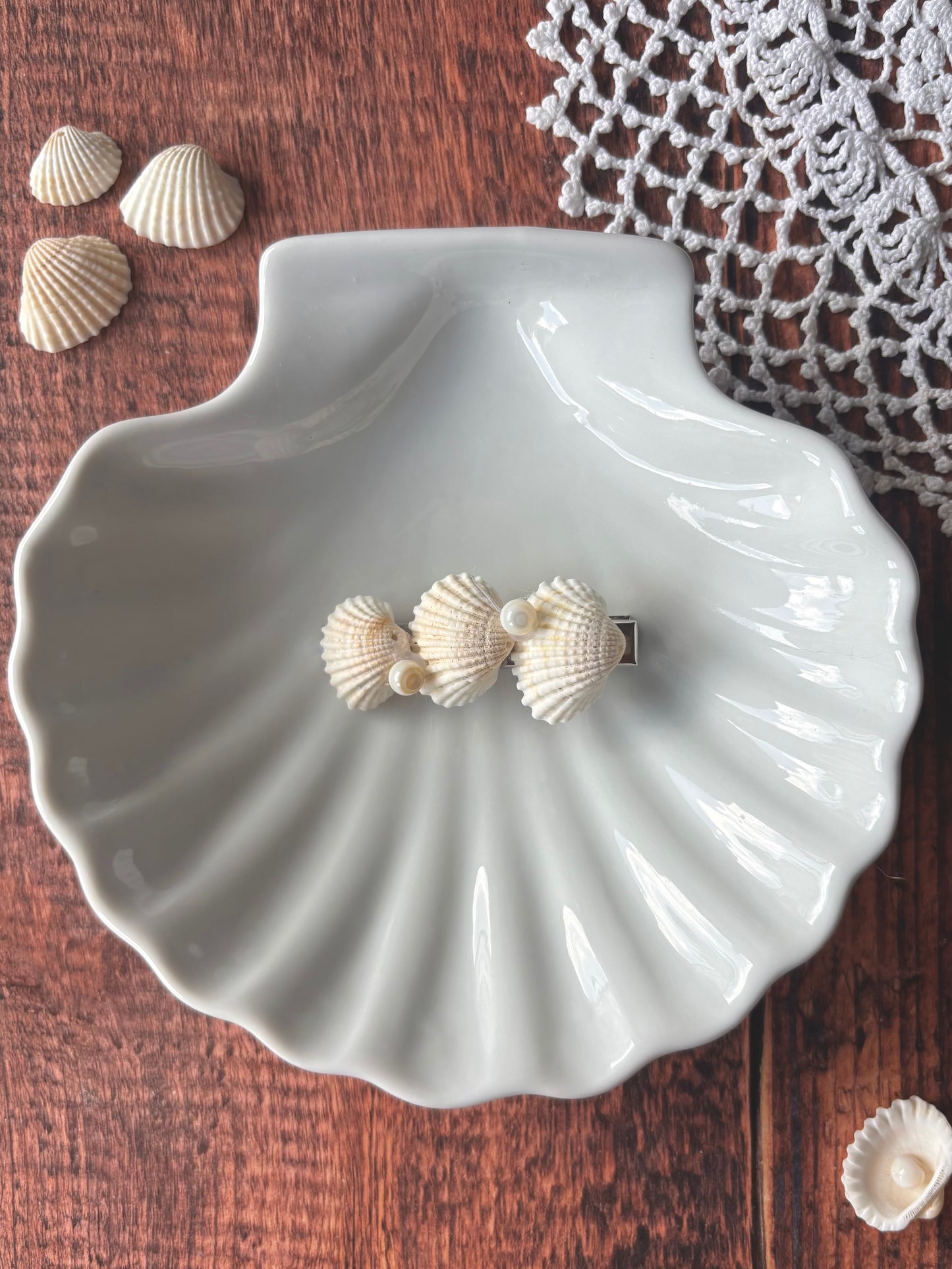Barrette coquillage - grand ou moyen 🐚