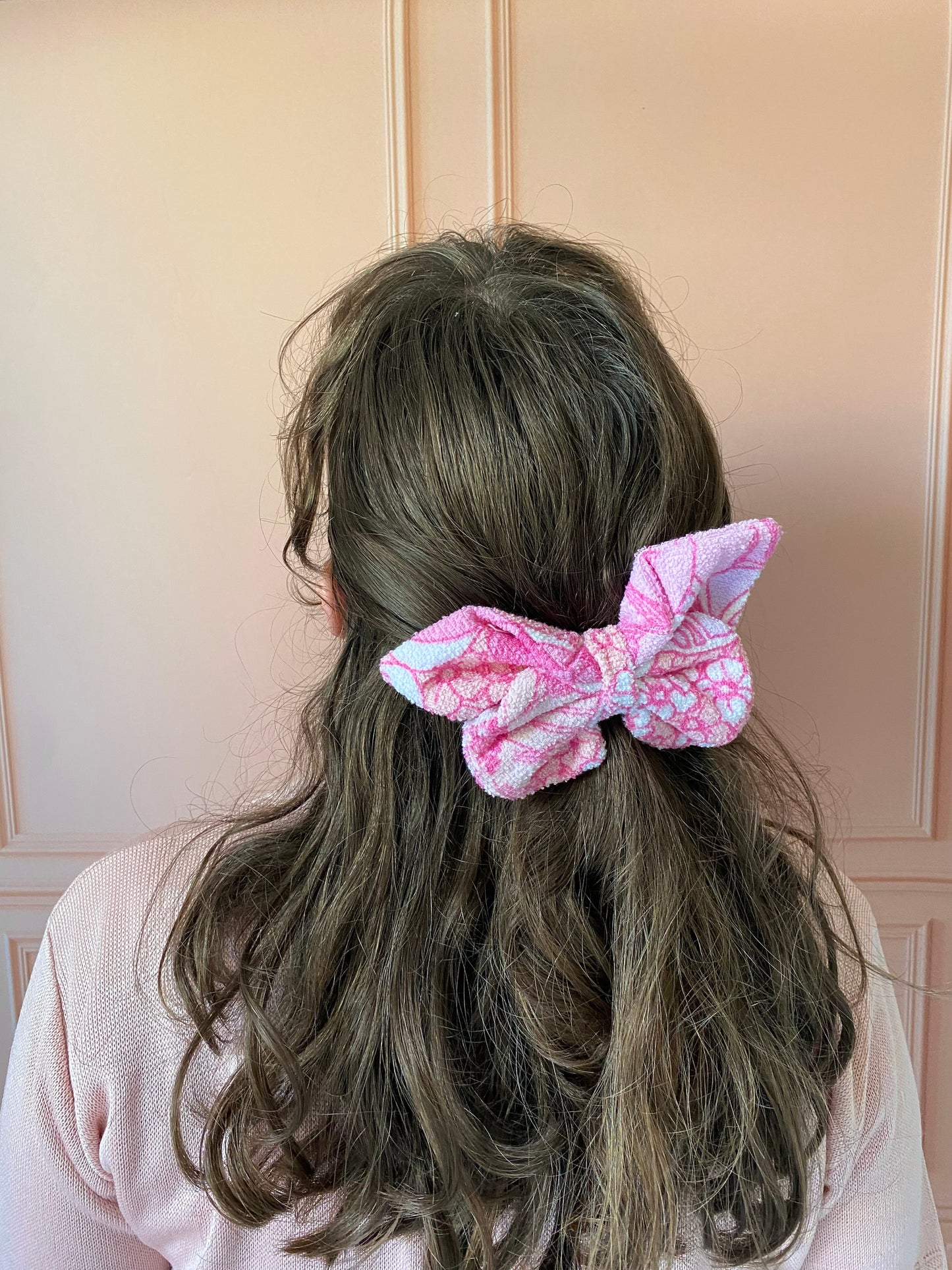 Barrette papillon fleur rose 🦋