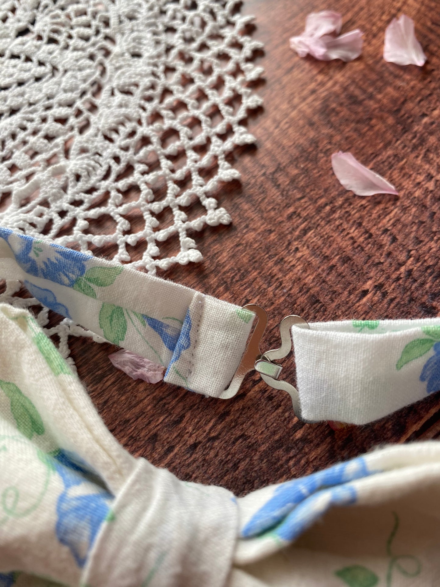 Assortiment pour homme en coton - fleur bleu sur fond blanc 🤵🏻‍♂️