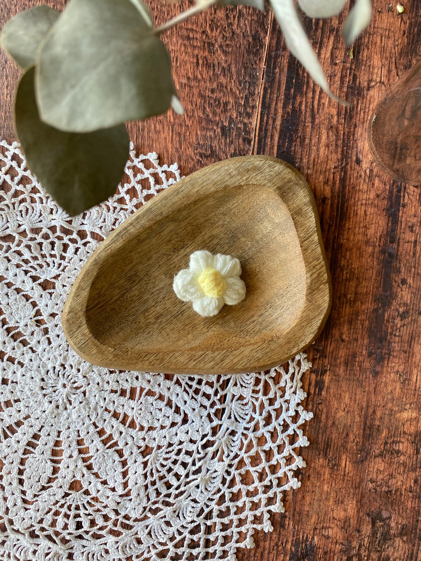 Barrette en crochet - fleur rose lilas jaune  bleu blanc 🌺