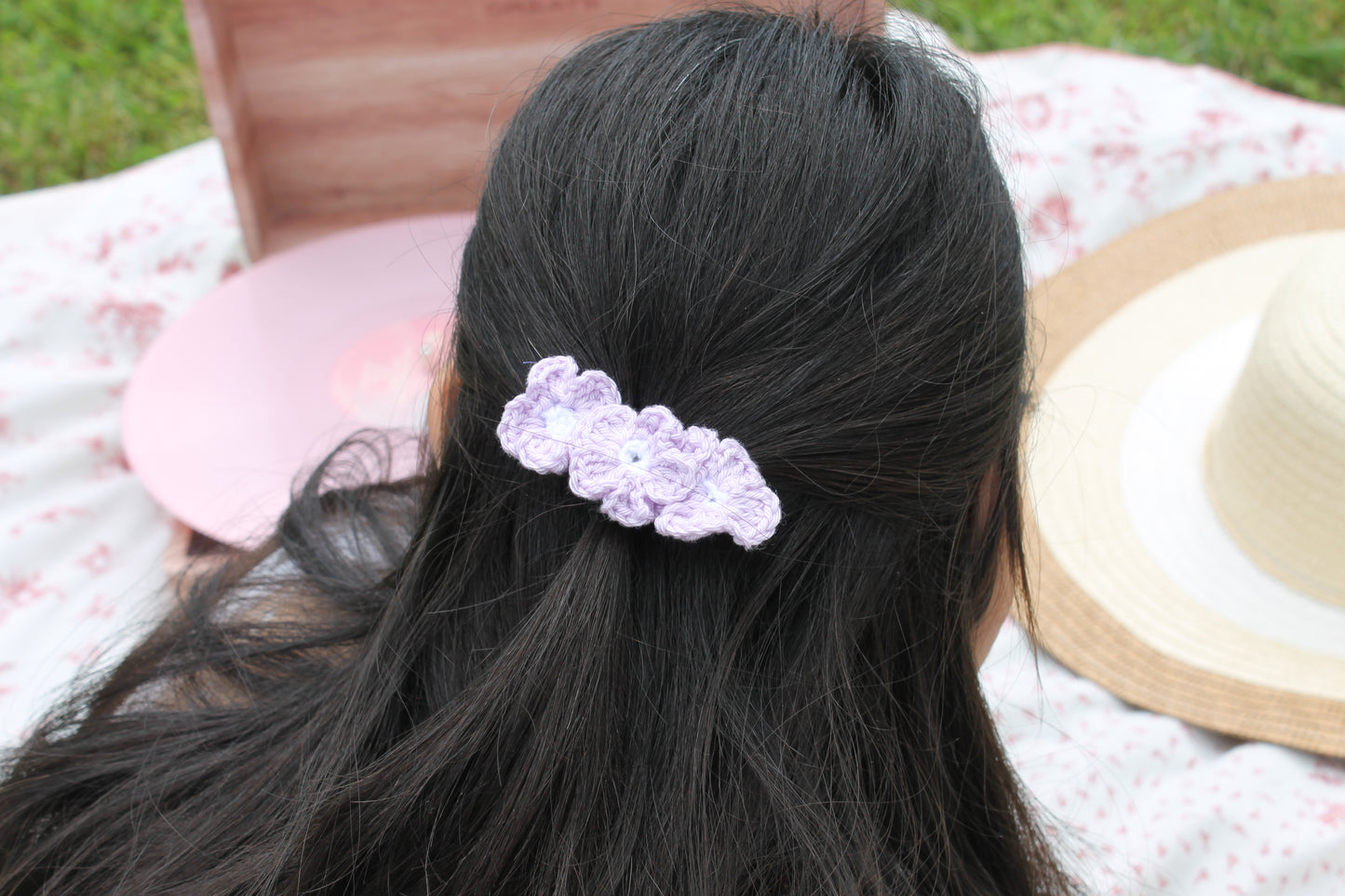 Barrette trompée fleur 🌼