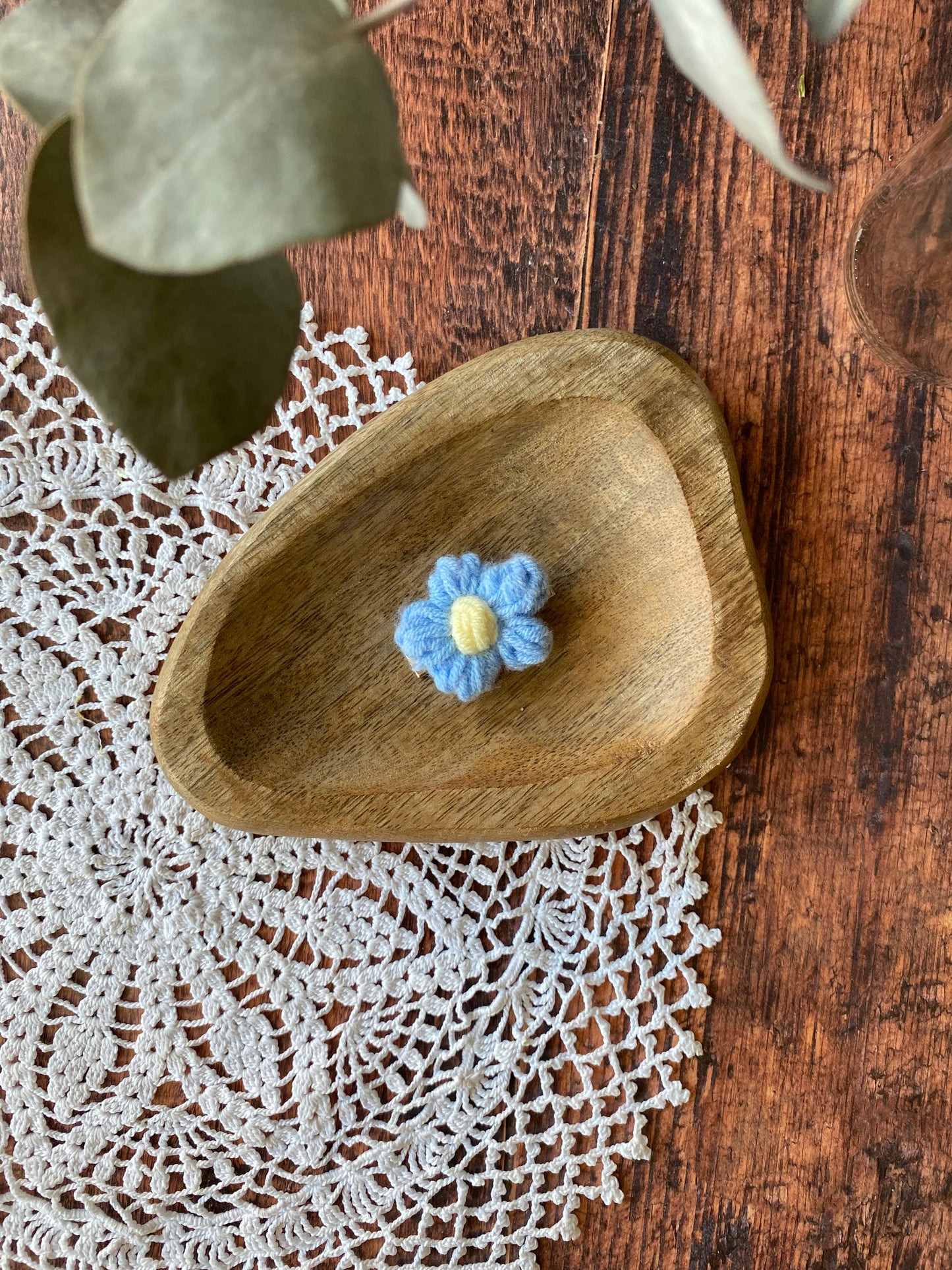 Barrette en crochet - fleur rose lilas jaune  bleu blanc 🌺