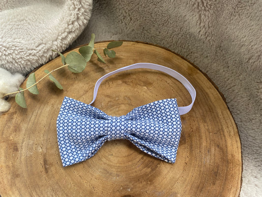 Noeud papillon bleu et blanc 🤵🏼