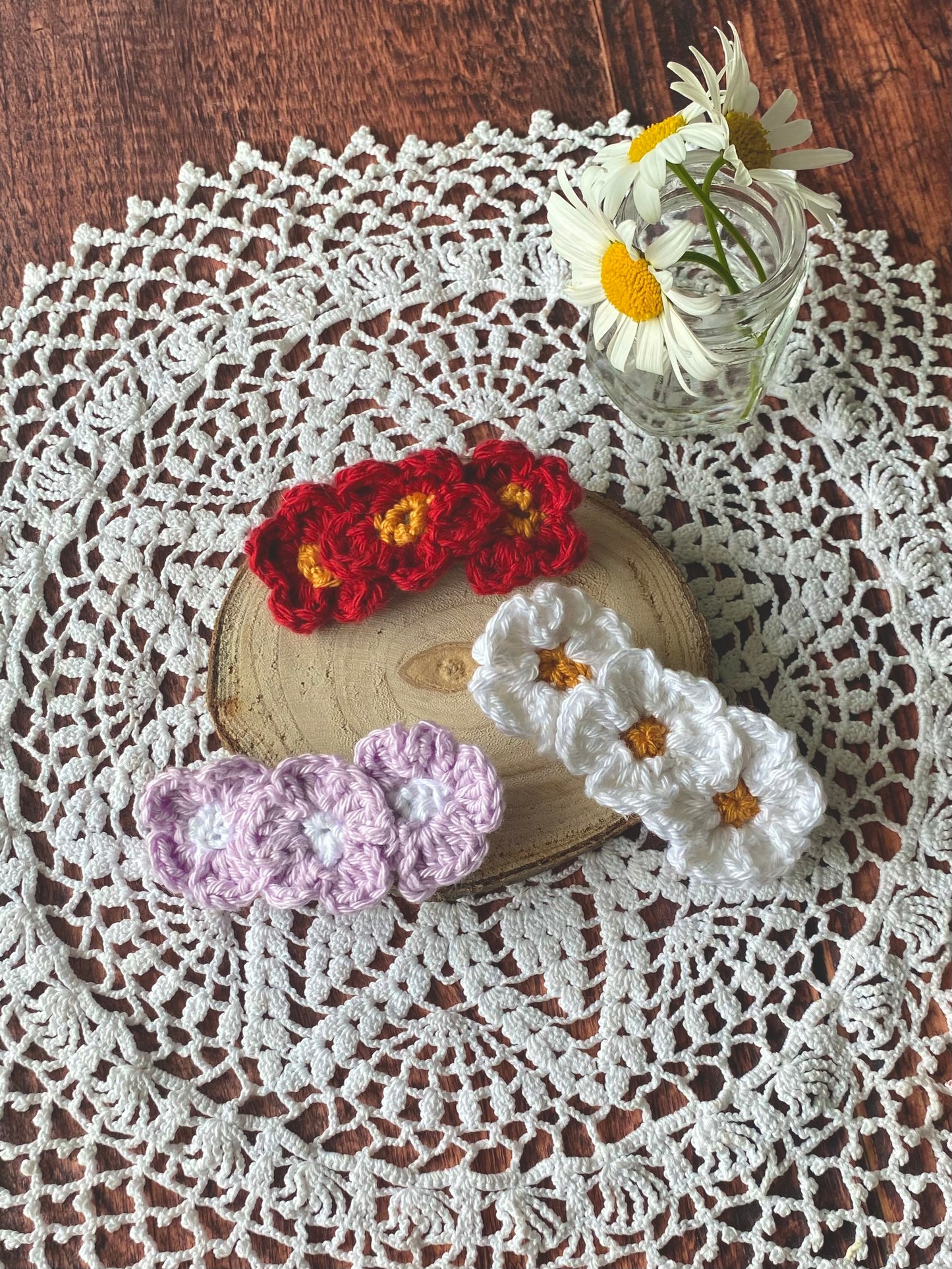 Barrette trompée fleur 🌼