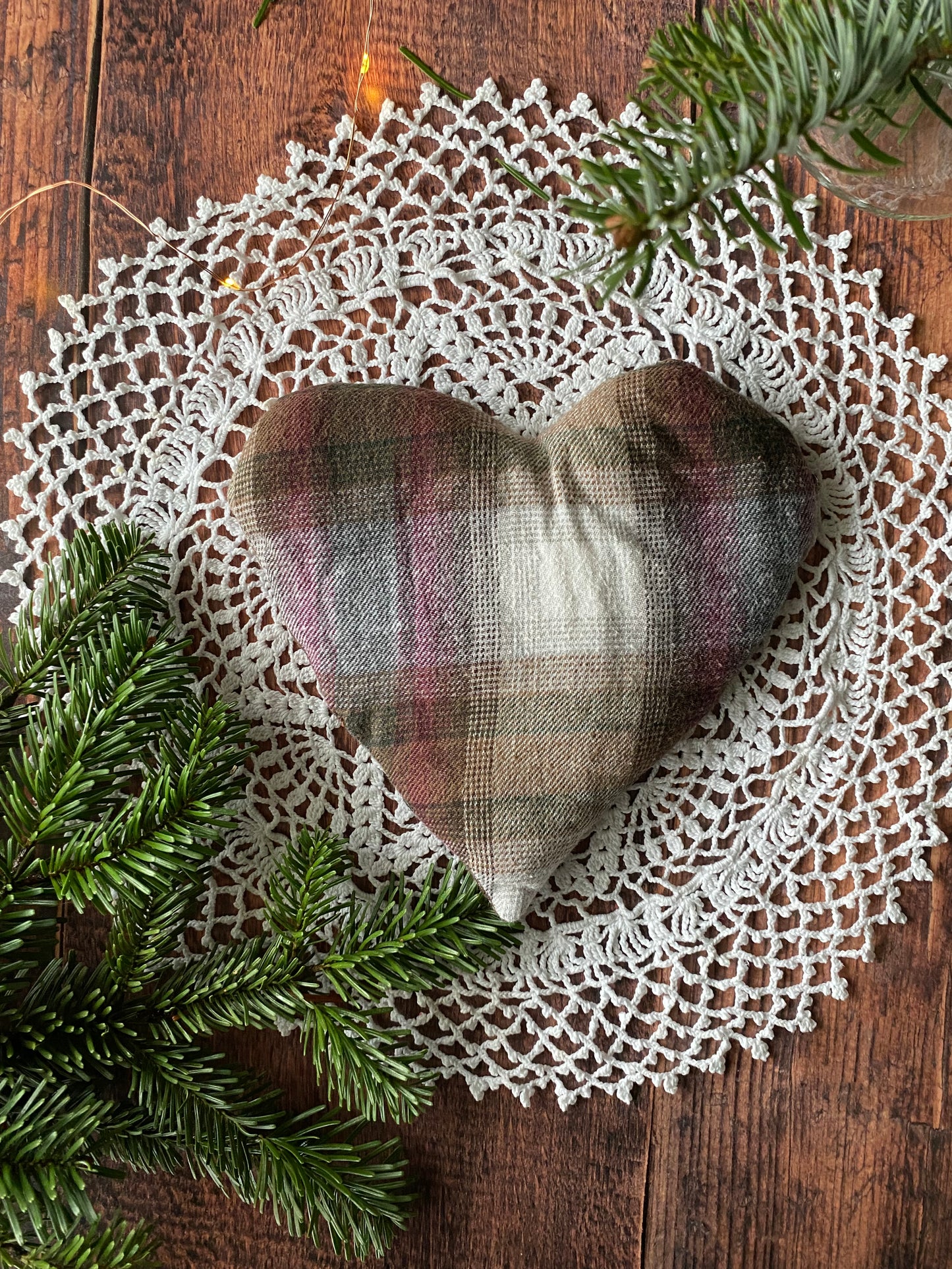 Bouillotte en forme de cœur en flannelle ❤️