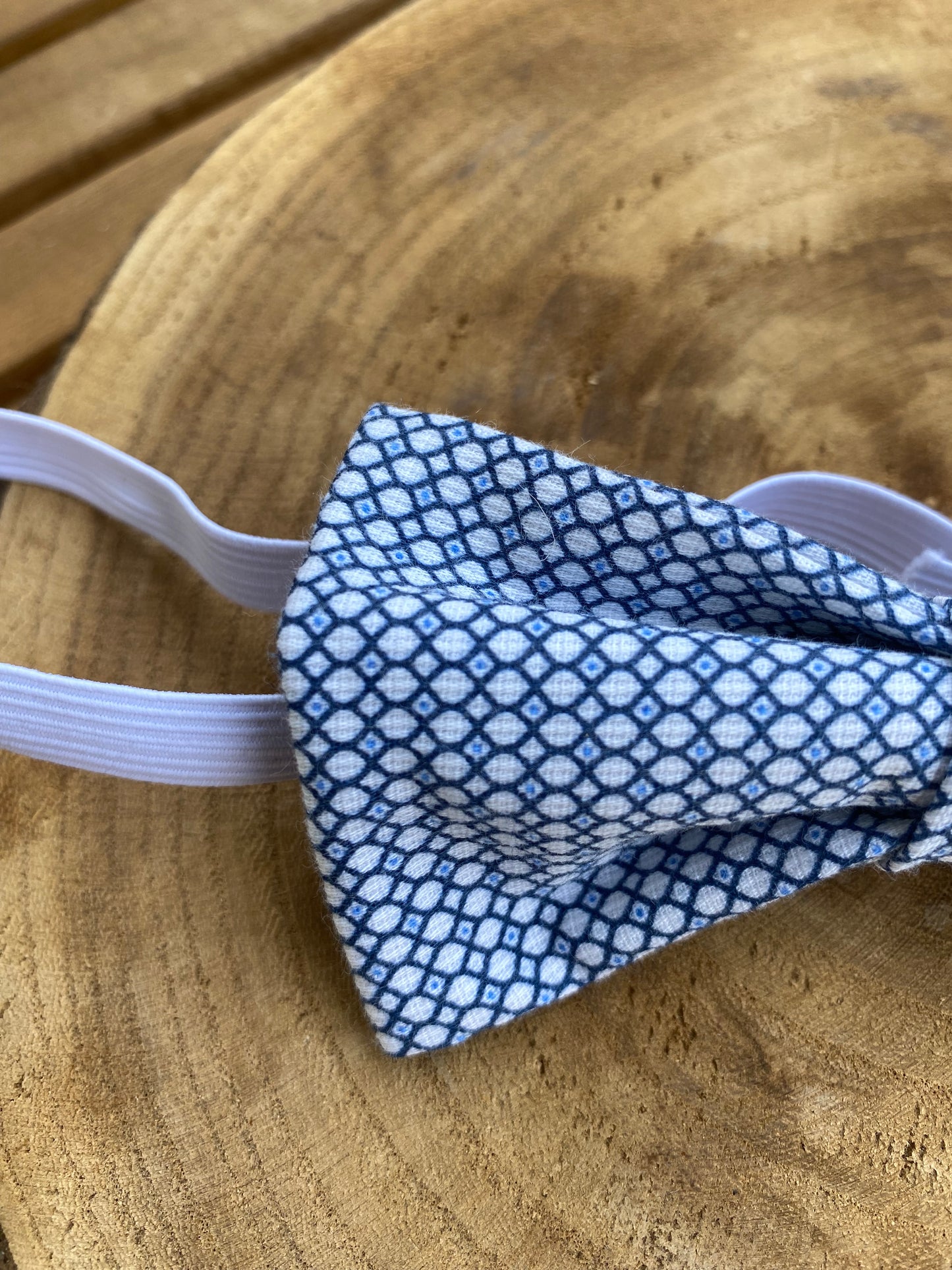 Noeud papillon bleu et blanc 🤵🏼