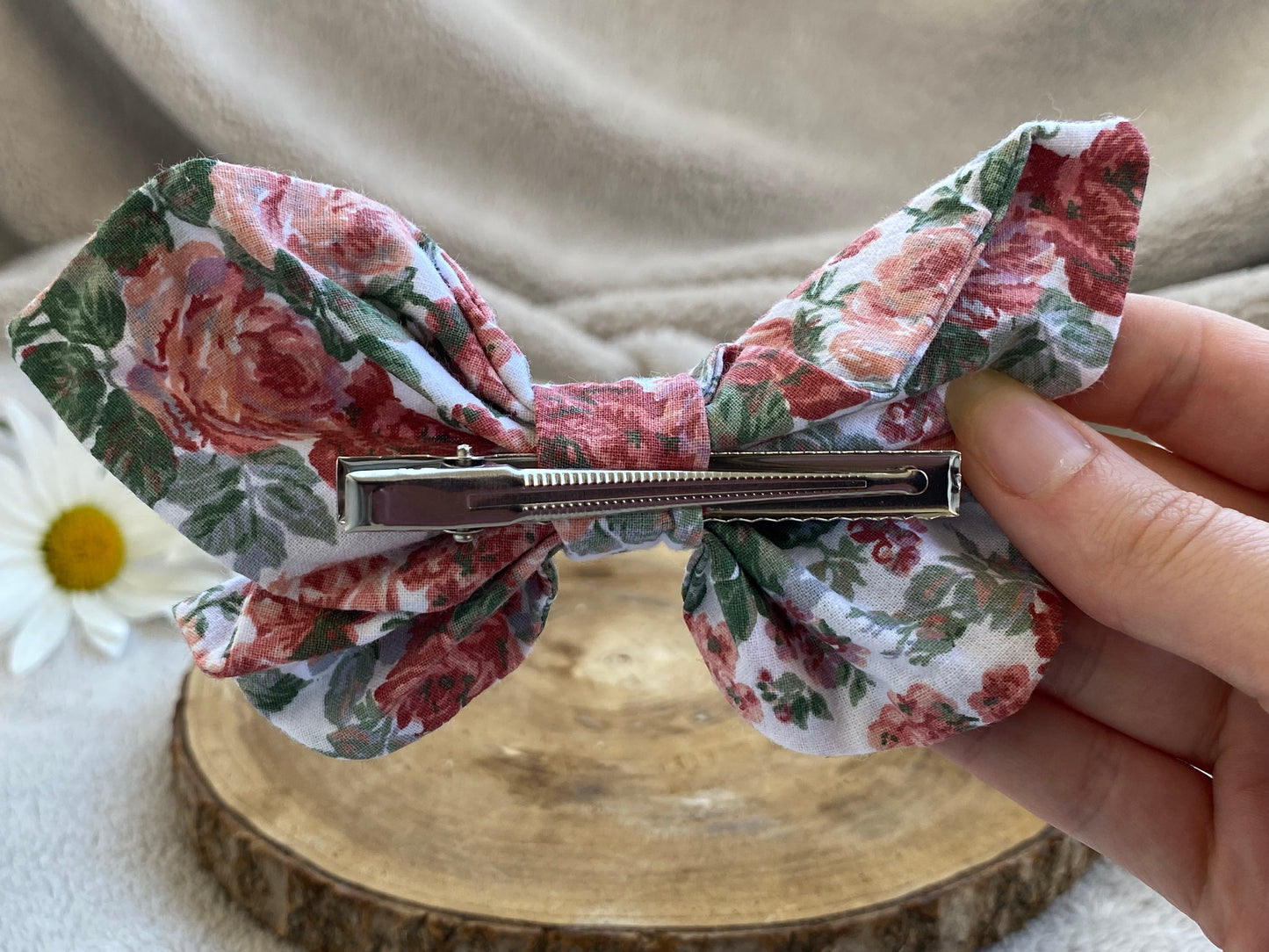 Barrette papillon à fleur  🦋