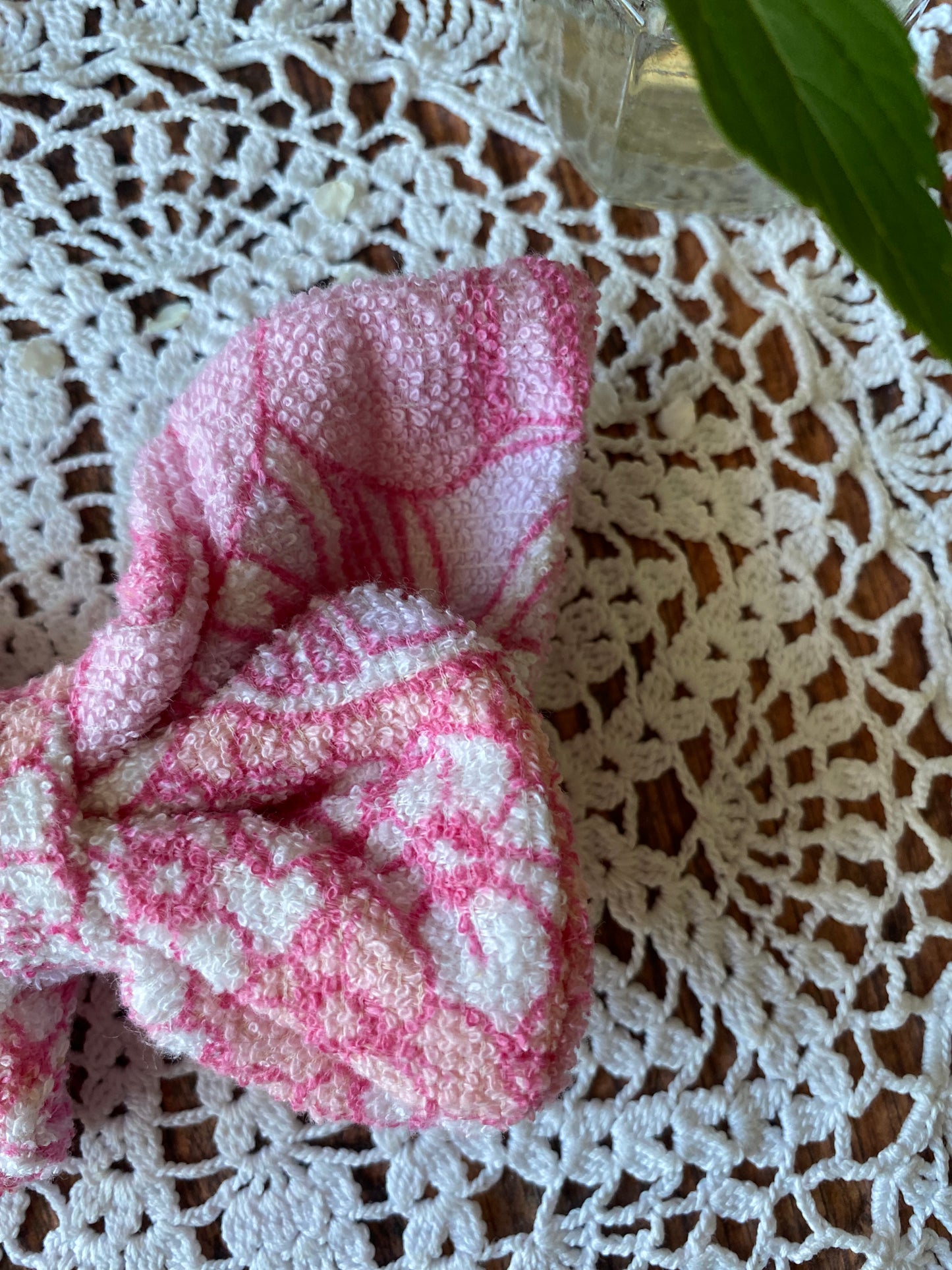 Barrette papillon fleur rose 🦋