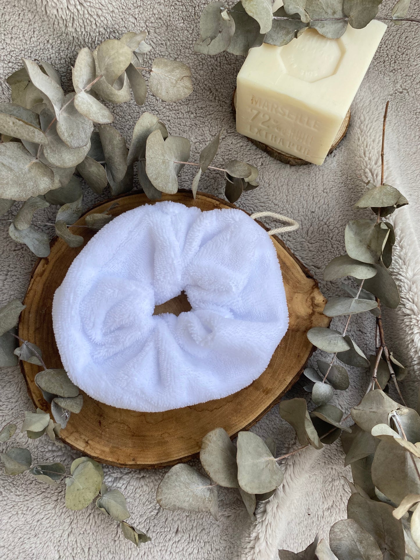 Fleur de douche adulte en éponge bambou - rose ou blanc  🫧